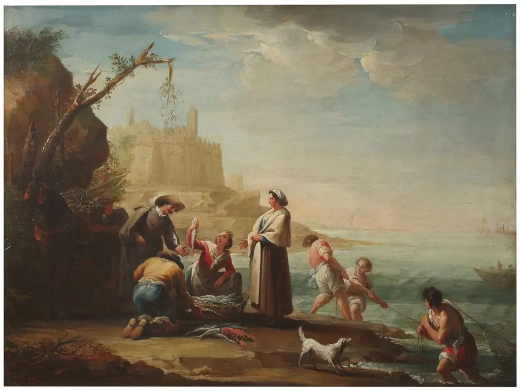 Fisherfolk, by Mariano Salvador Maella