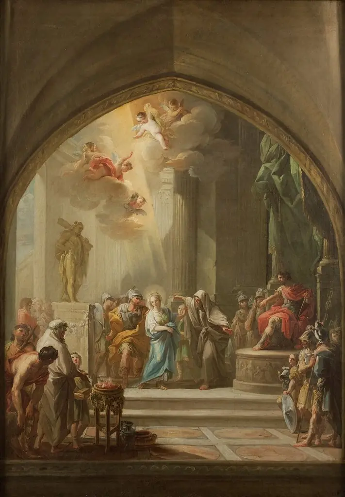 Saint Leocadia before the Praetor, by Mariano Salvador Maella