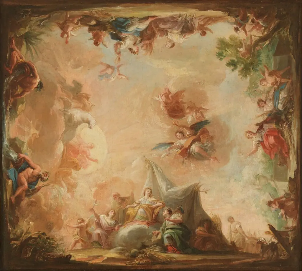 The Goddess Cybele offering her Produce to the Earth, by Mariano Salvador Maella