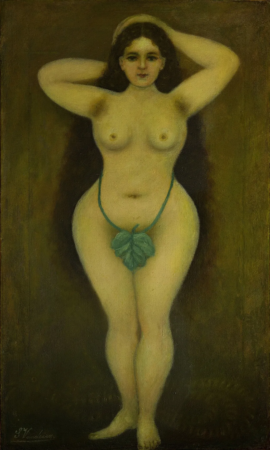 Eva in Paradise, by Mariano Silva Vandeira, oil