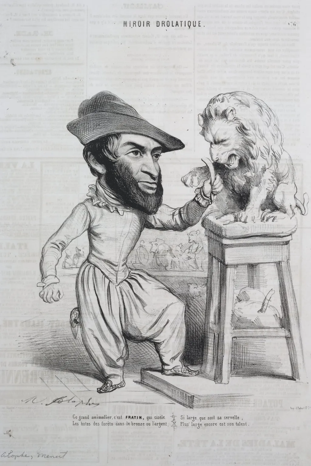 Miroir Drolatique: No. 6, by Marie Alexandre Alophe, 1842