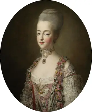 Marie Antoinette, Queen of France, in a court dress
