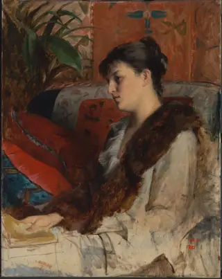 Portrait of Alexandrine Patchenko, the Painter&#8217;s Sister-in-Law, by Marie Constantine Bashkirtseff