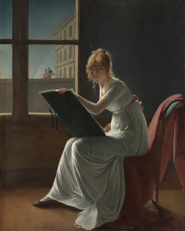 Portrait of Charlotte du Val d'Ognes — Marie-Denise Villers