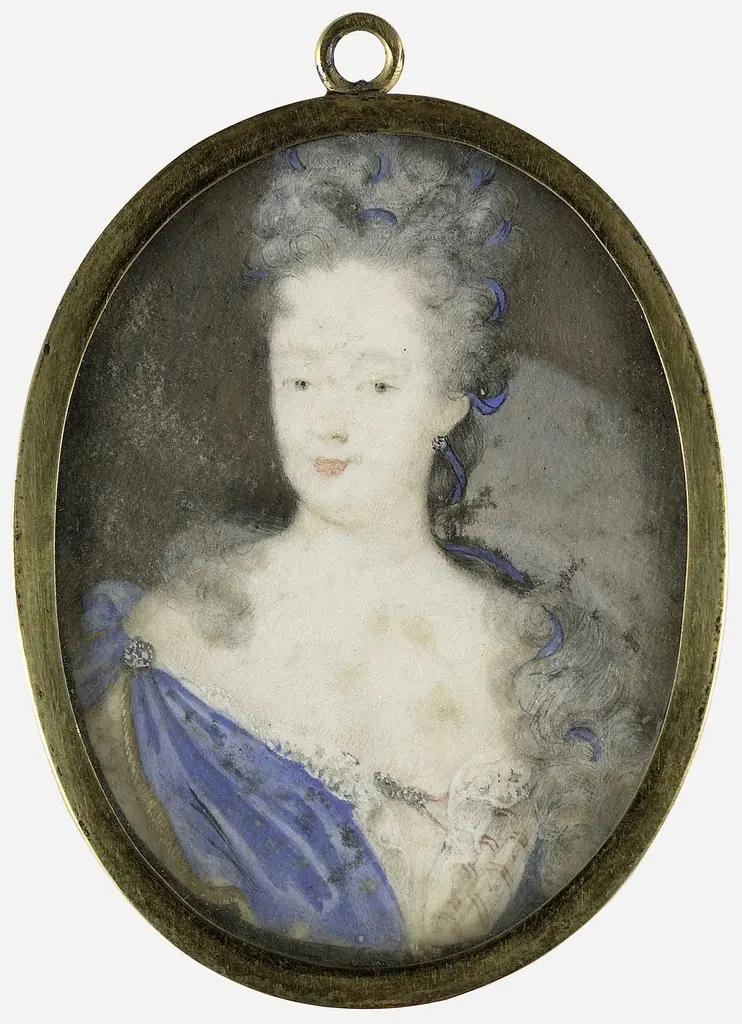 Portrait of Henriette Amalia van Anhalt-Dessau (1666-1726), wife of Hendrik Casimir II, ruler of Nassau-Dietz, by Marie Duchatel