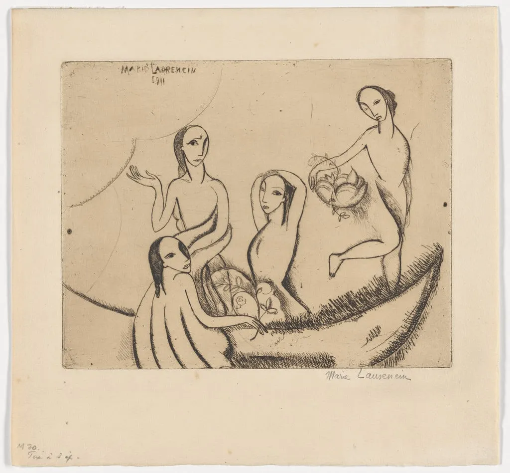 Untitled, by Marie Laurencin, ink, 1911