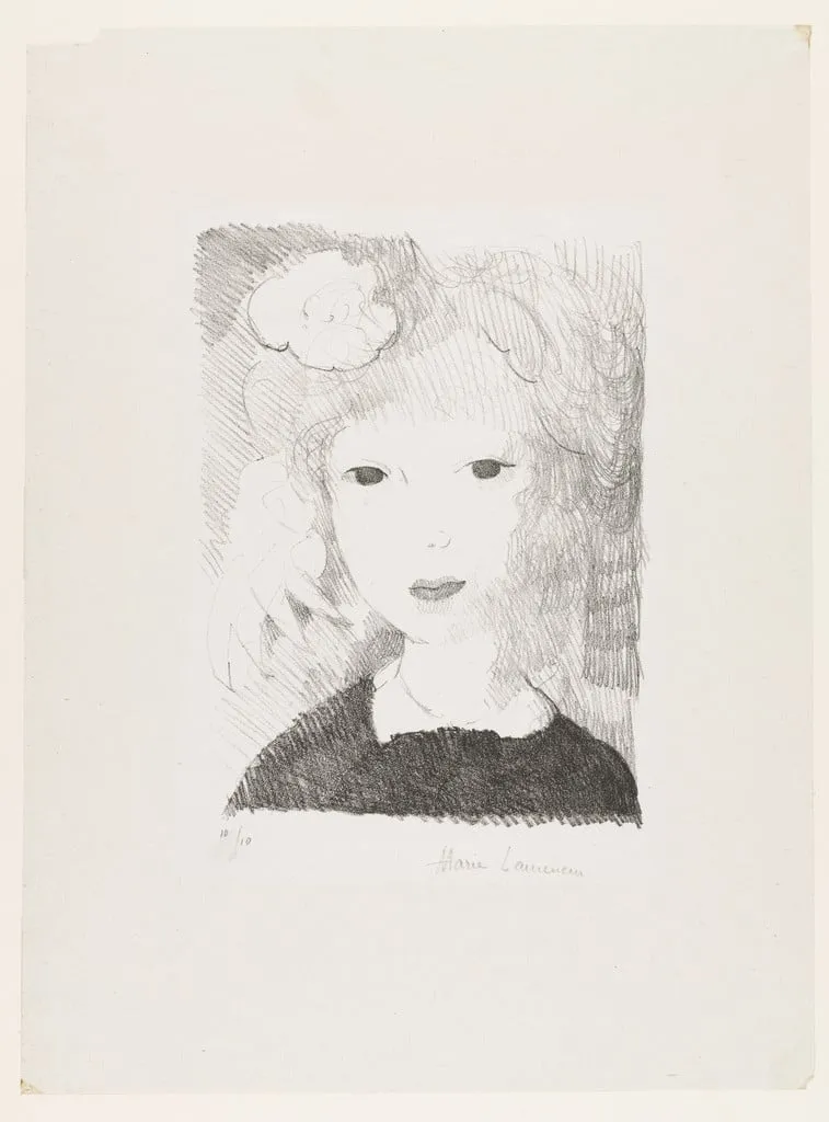 Untitled, by Marie Laurencin, ink, 1926