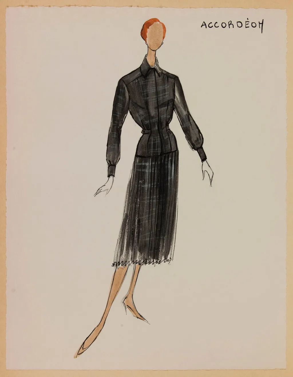 Accordéon, by Marie-Louise Carven, 1956