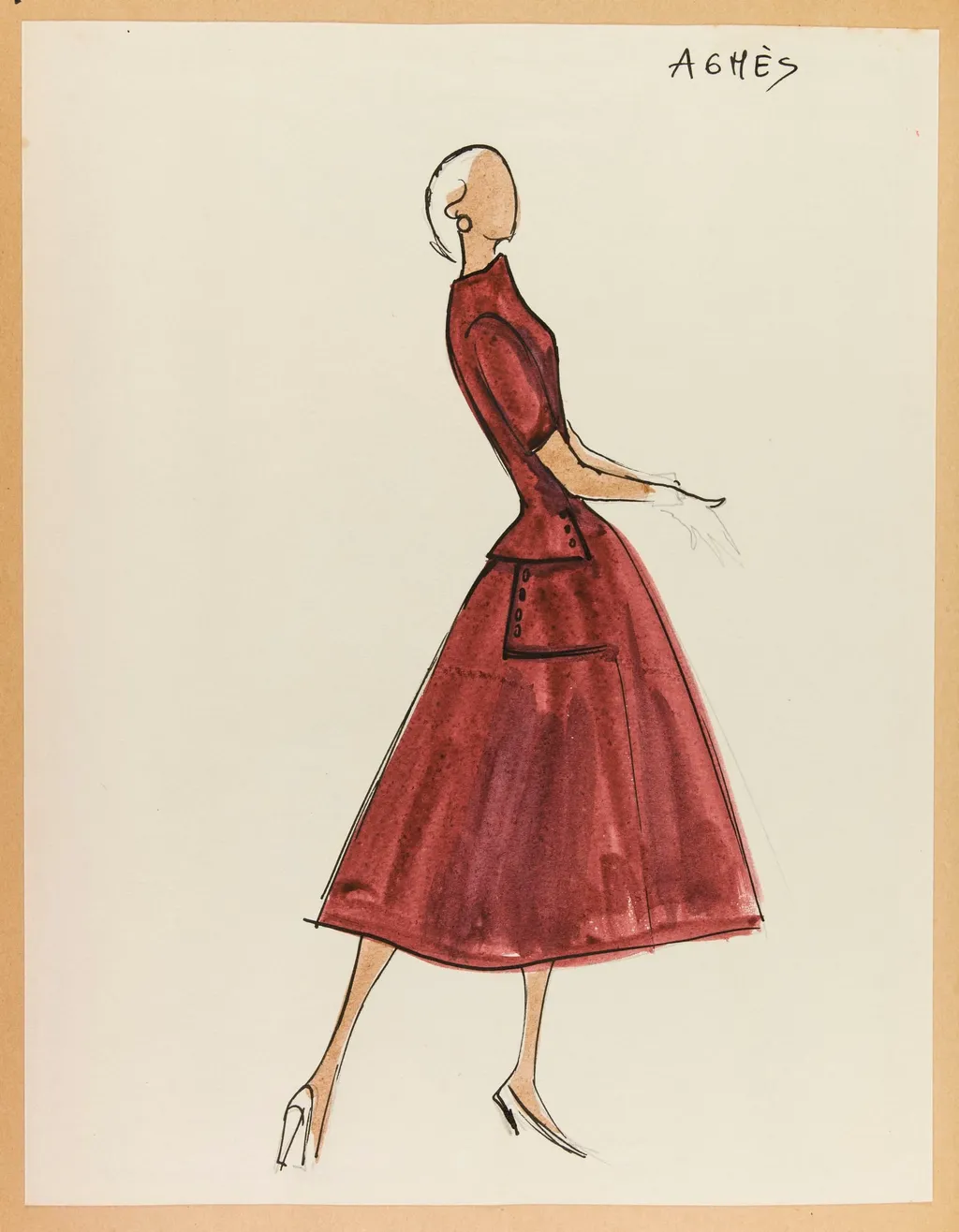 Agnès, by Marie-Louise Carven, 1955