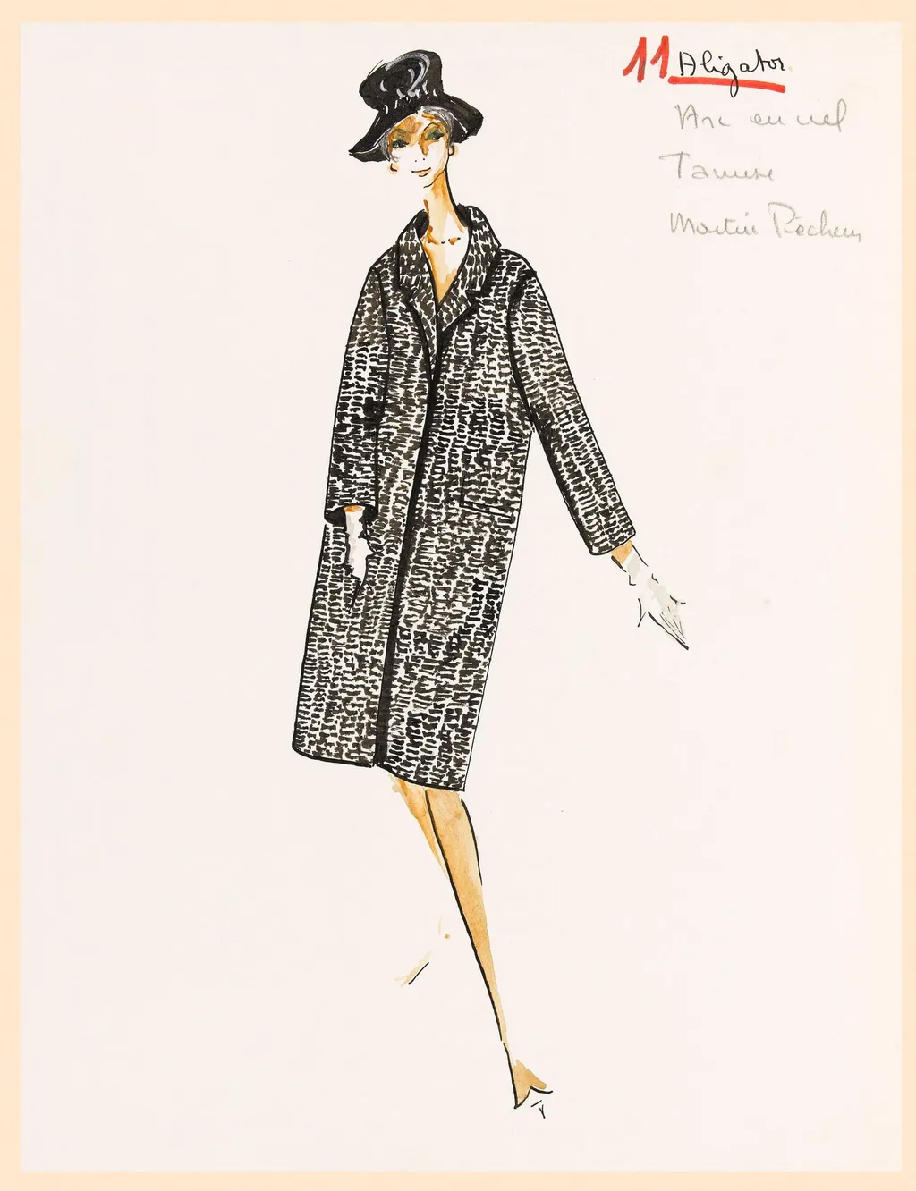 Aligator - Arc-en-ciel - Tamise - Martin-pêcheur, by Marie-Louise Carven, 1967