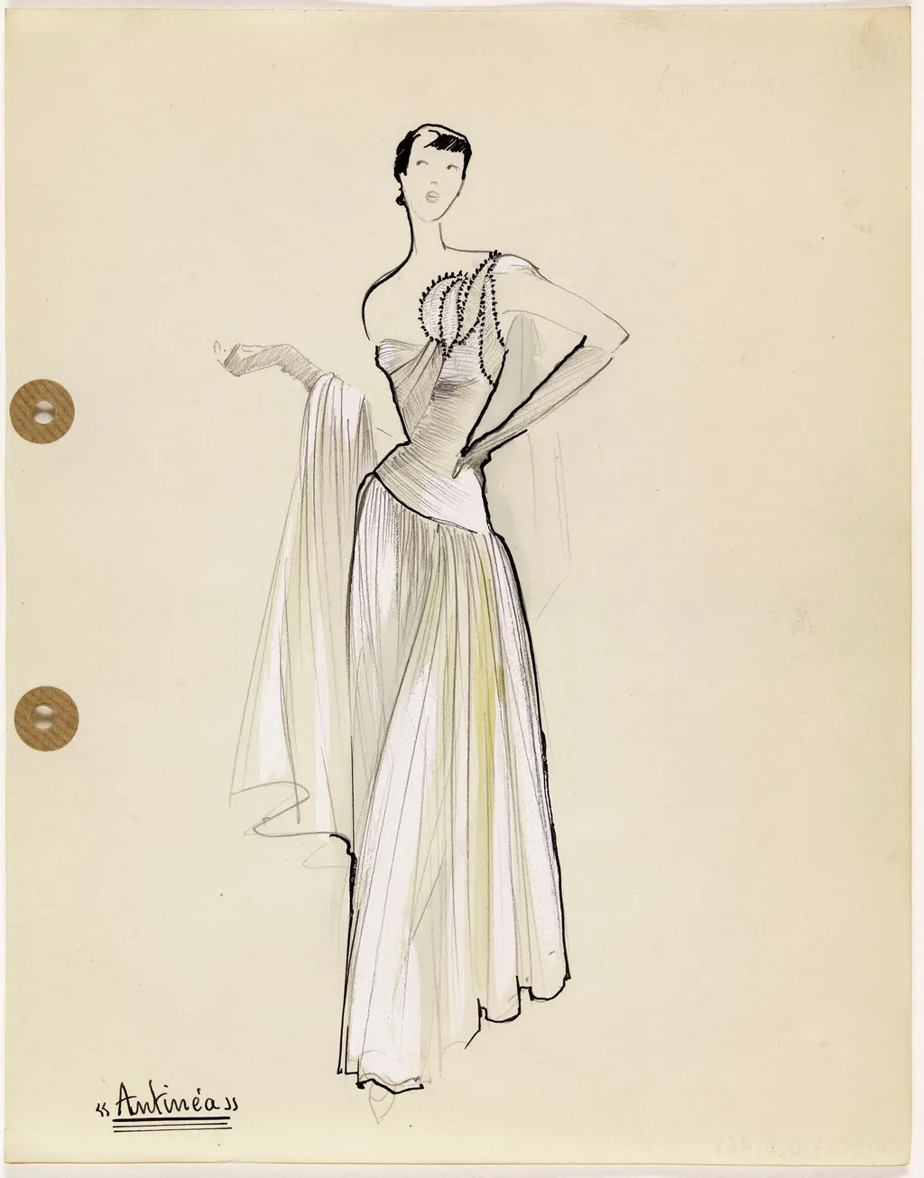 'Antiméa', by Marie-Louise Carven, 1949