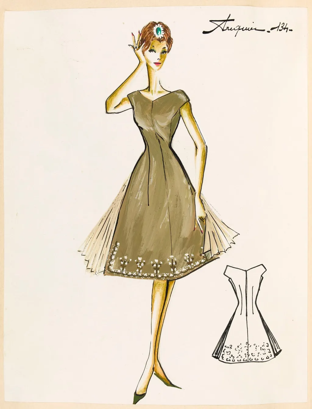 Arequier, by Marie-Louise Carven, 1959