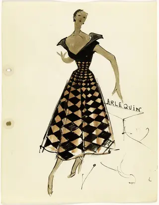'Arlequin', by Marie-Louise Carven, 1951