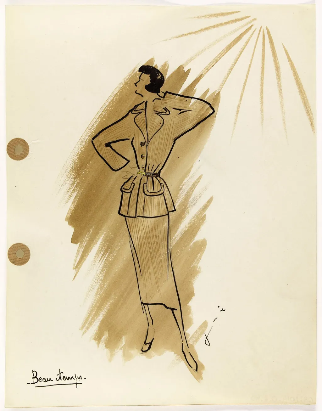 'Beau temps, by Marie-Louise Carven, 1949