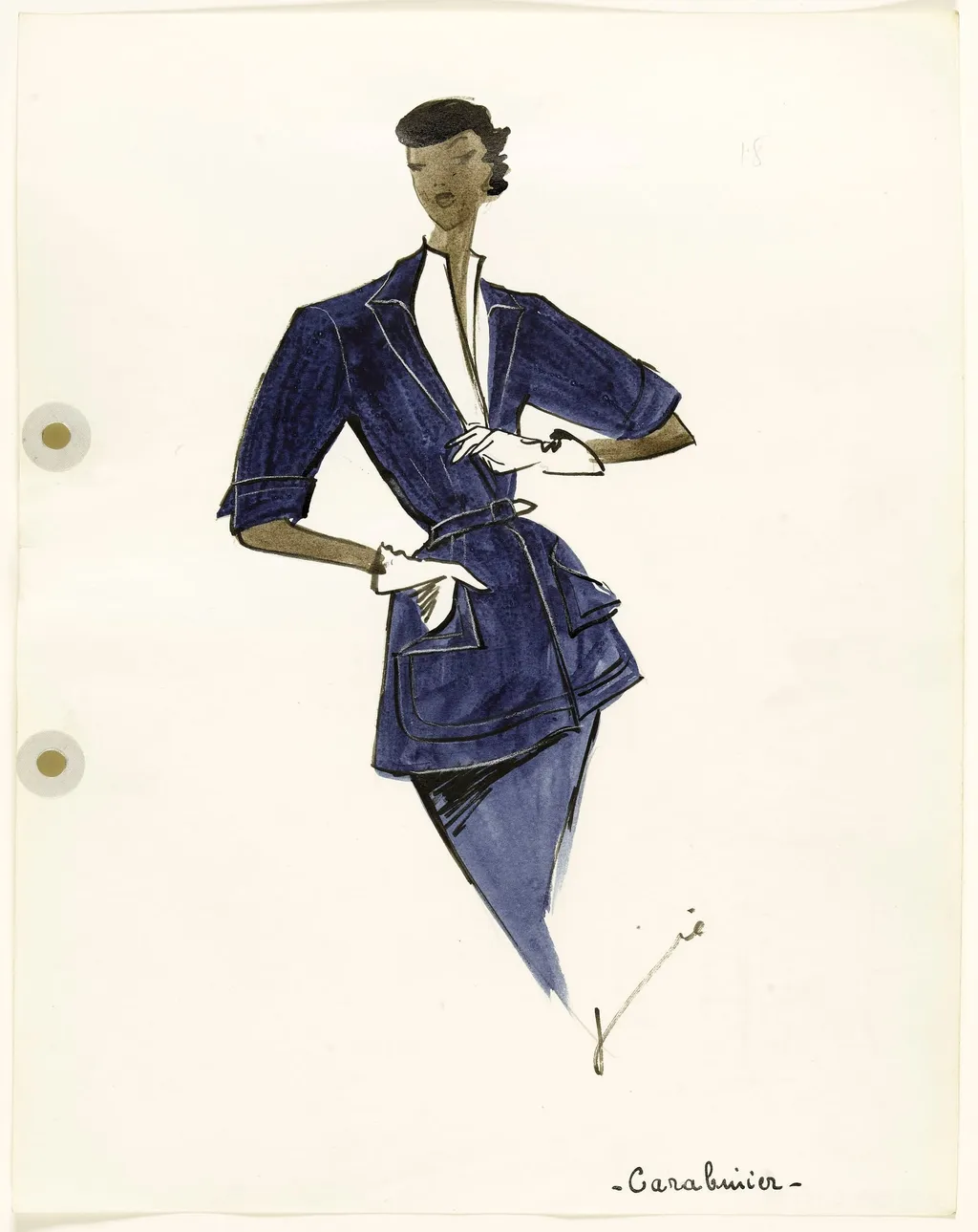 'Carabinier', by Marie-Louise Carven, 1951