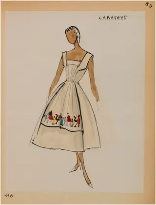 Caravane, by Marie-Louise Carven, 1956