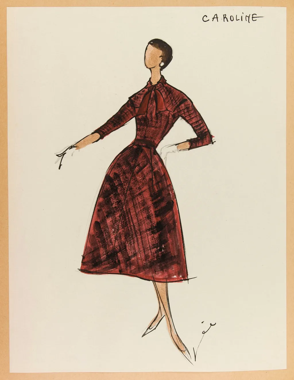 Caroline, by Marie-Louise Carven, 1955