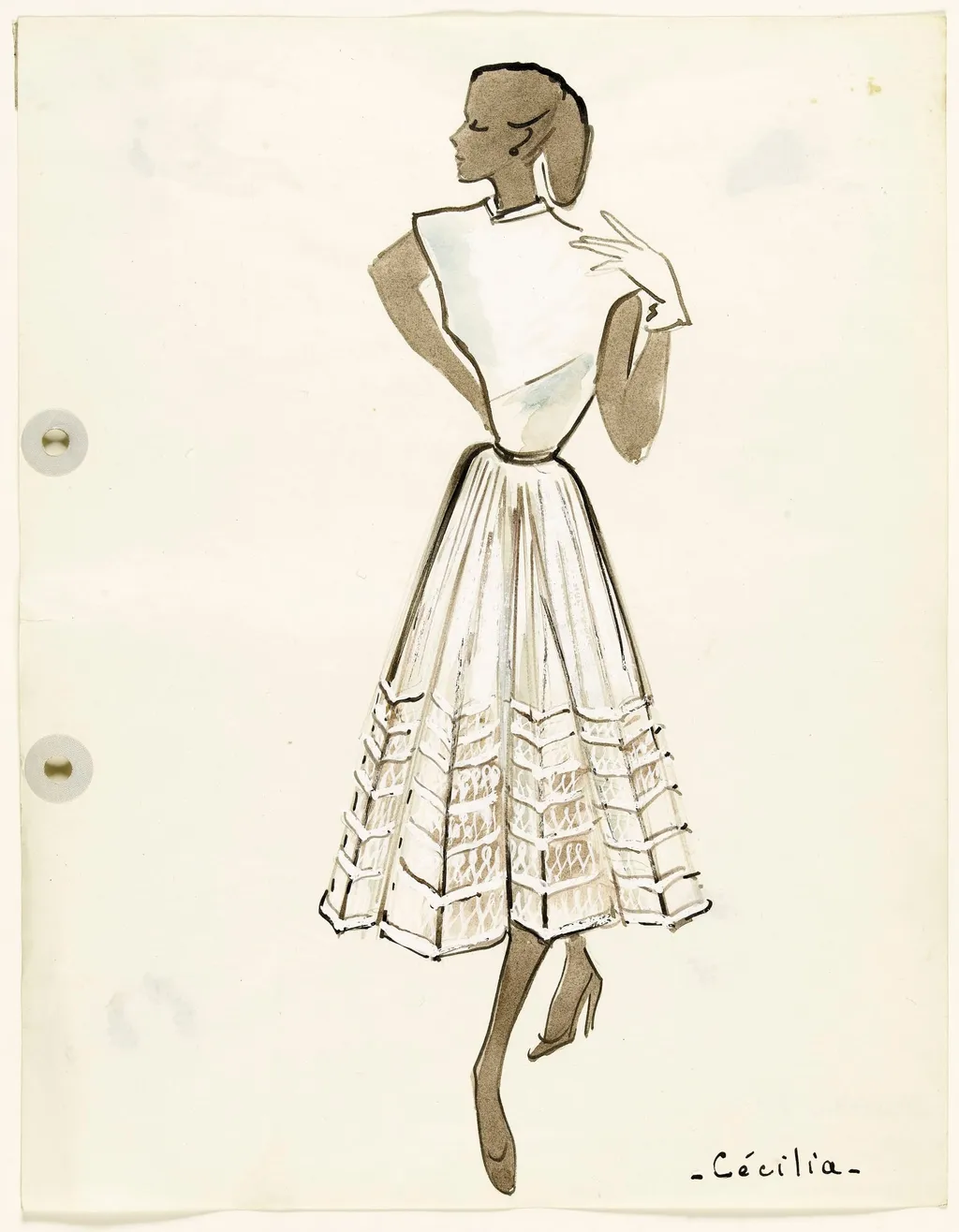 'Cécilia', by Marie-Louise Carven, 1951