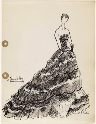'Chantilly', by Marie-Louise Carven, 1949