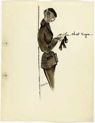 'Chat tigre', by Marie-Louise Carven, 1951