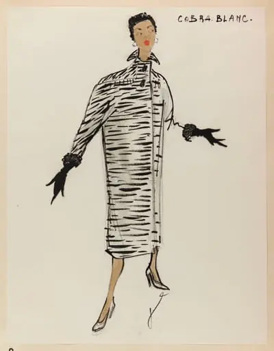 Cobra blanc, by Marie-Louise Carven