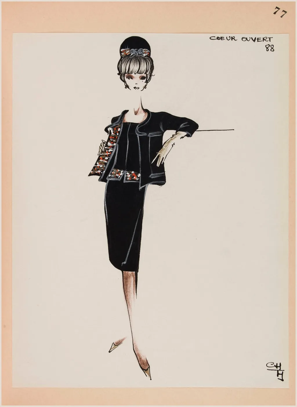 Coeur ouvert, by Marie-Louise Carven, 1963
