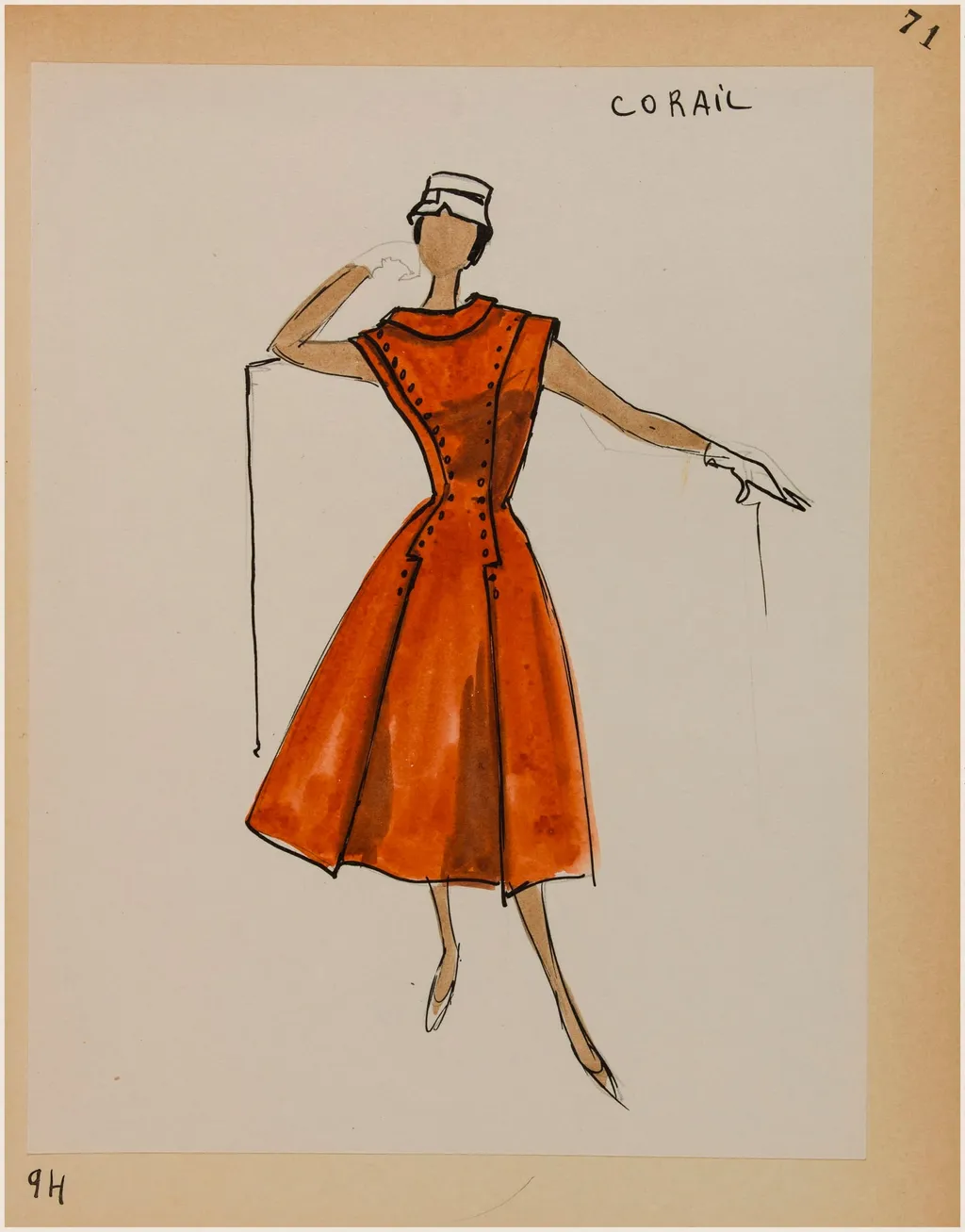 Corail, by Marie-Louise Carven, 1956
