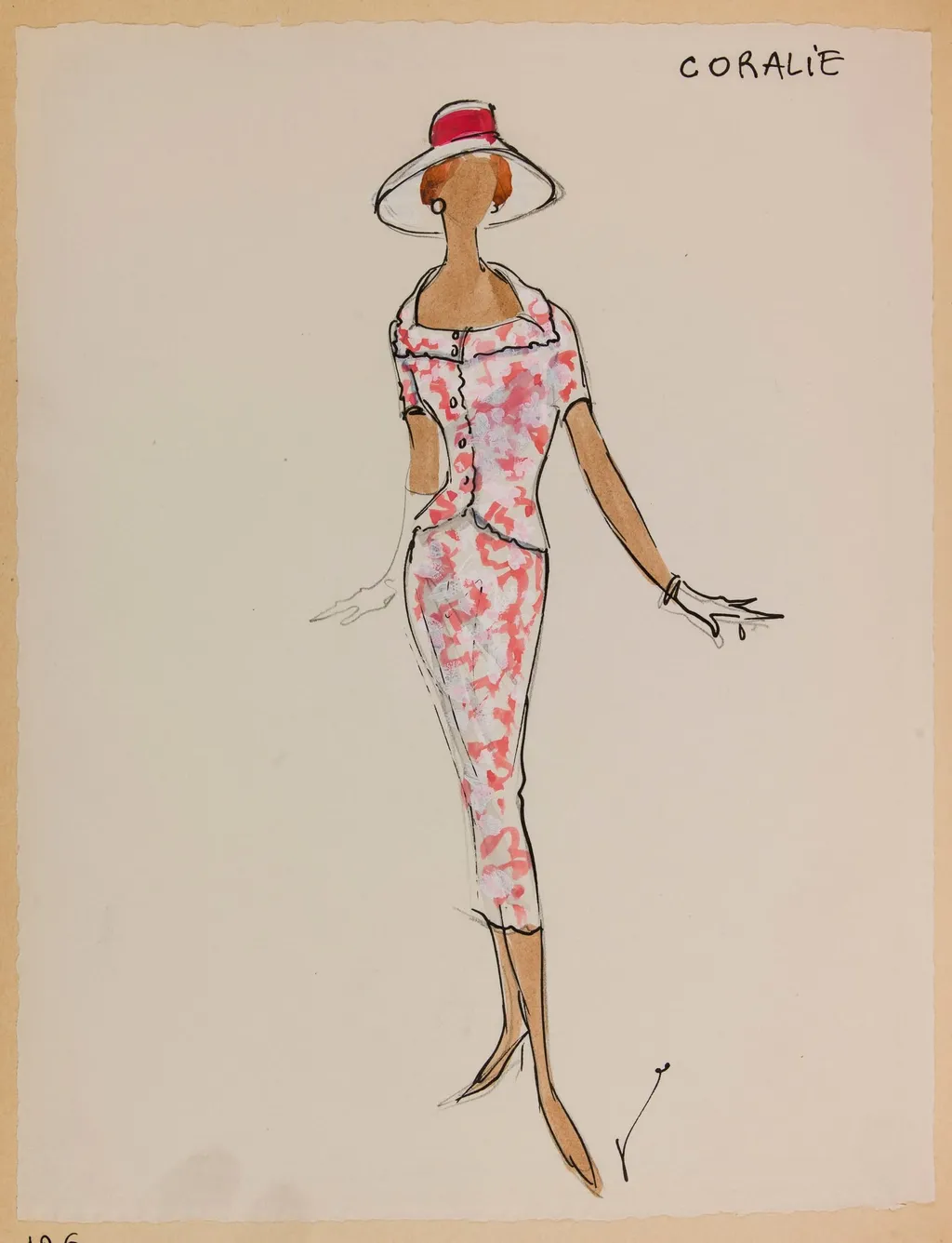 Coralie, by Marie-Louise Carven, 1956