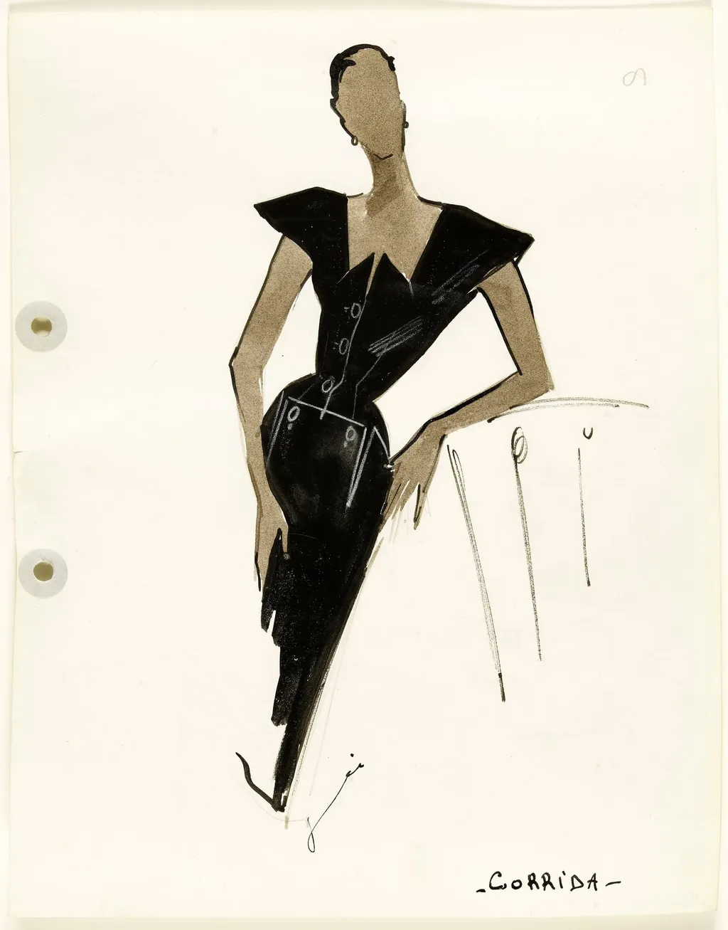 'Corrida', by Marie-Louise Carven, 1951