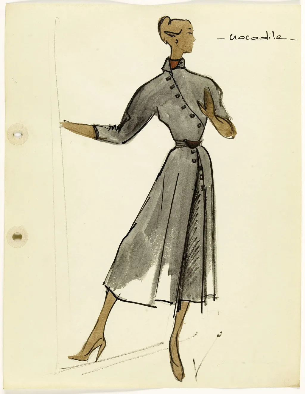 'Crocodile', by Marie-Louise Carven, 1951