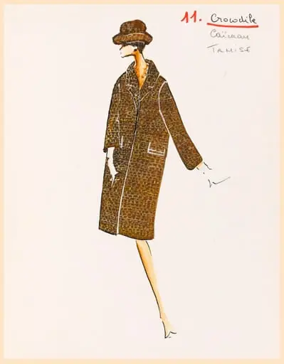 Crocodile - Caïman - Tamise, by Marie-Louise Carven, 1967