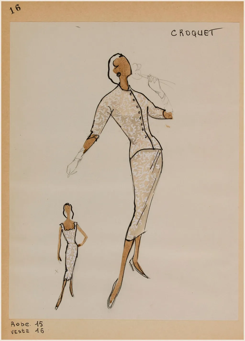 Croquet, by Marie-Louise Carven, 1956