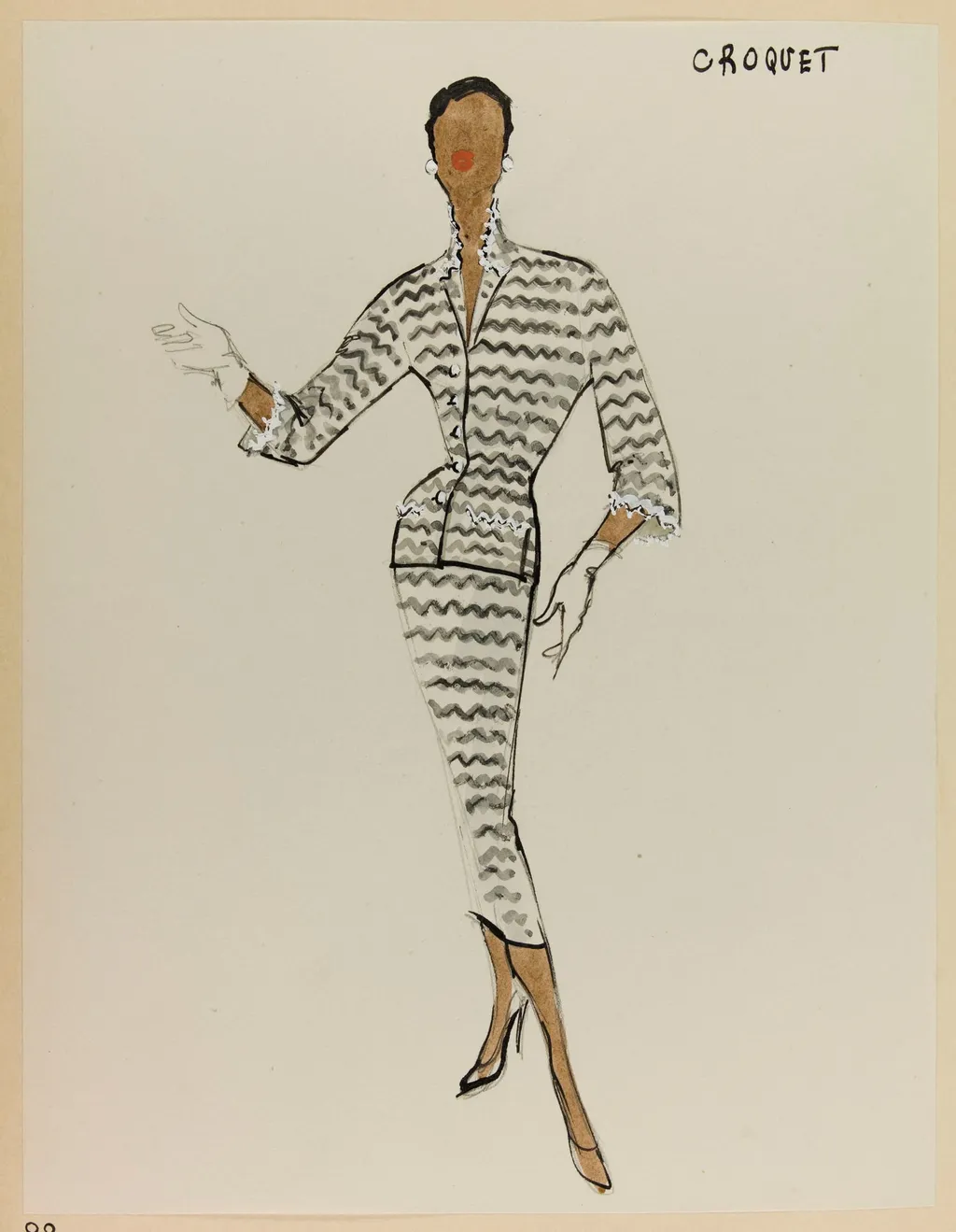 Croquet, by Marie-Louise Carven, 1953