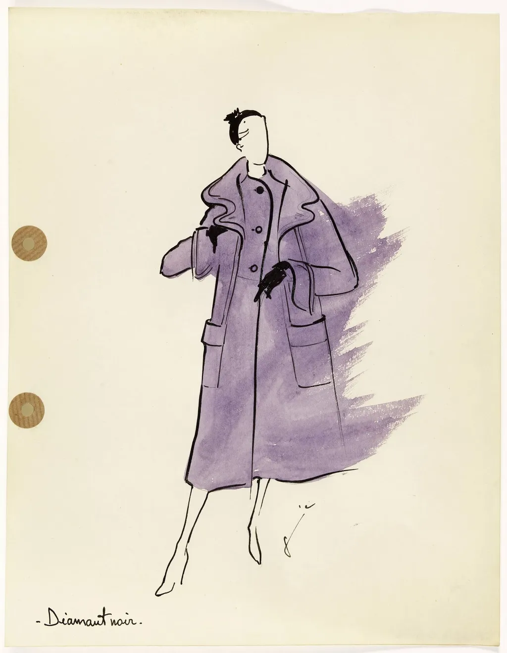 'Diamant noir', by Marie-Louise Carven, 1949