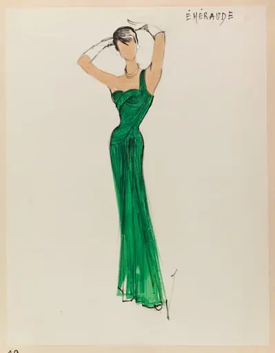Emeraude, by Marie-Louise Carven, 1952