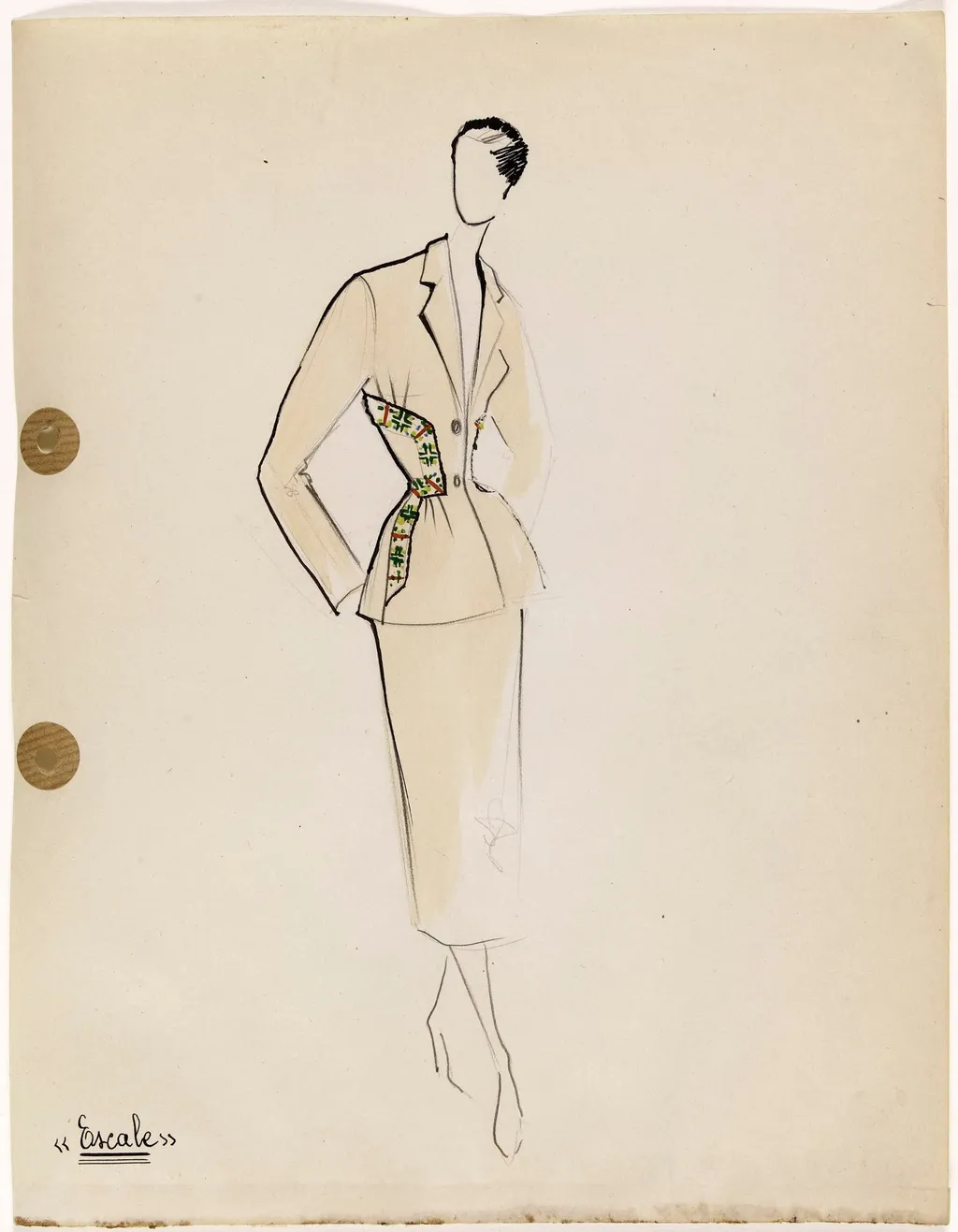 'Escale', by Marie-Louise Carven, 1949