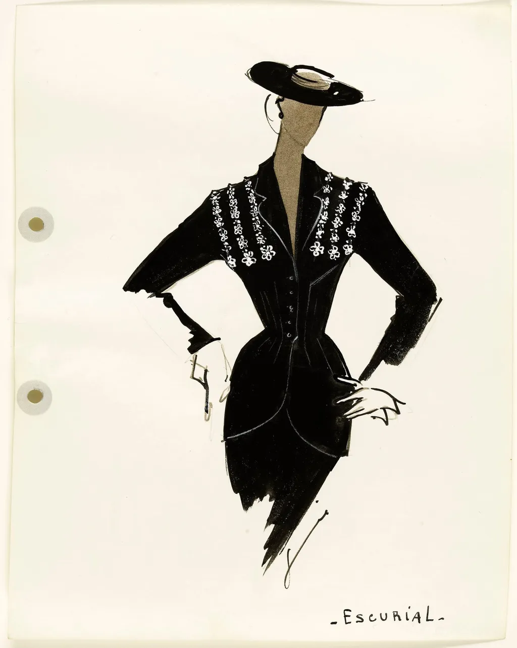 'Escurial', by Marie-Louise Carven, 1951