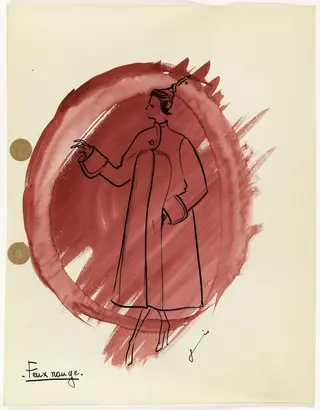 'Feux rouge', by Marie-Louise Carven, 1949
