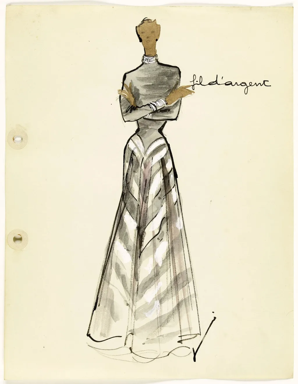 'Fil d'argent', by Marie-Louise Carven, 1951