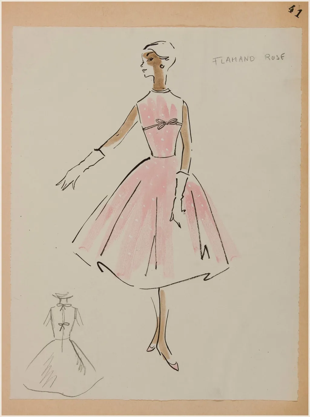 Flamand rose, by Marie-Louise Carven, 1958