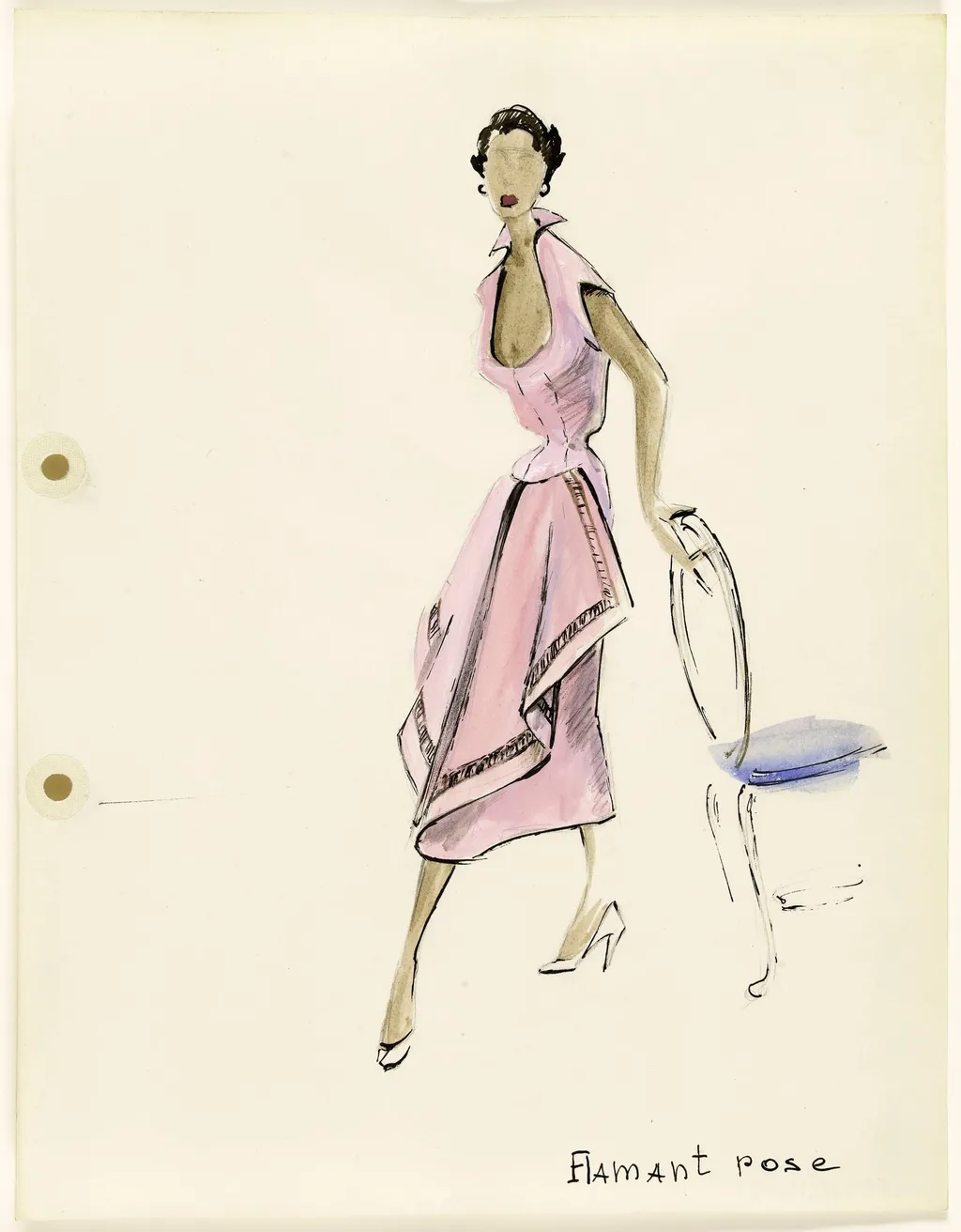 'Flamant rose', by Marie-Louise Carven, 1951