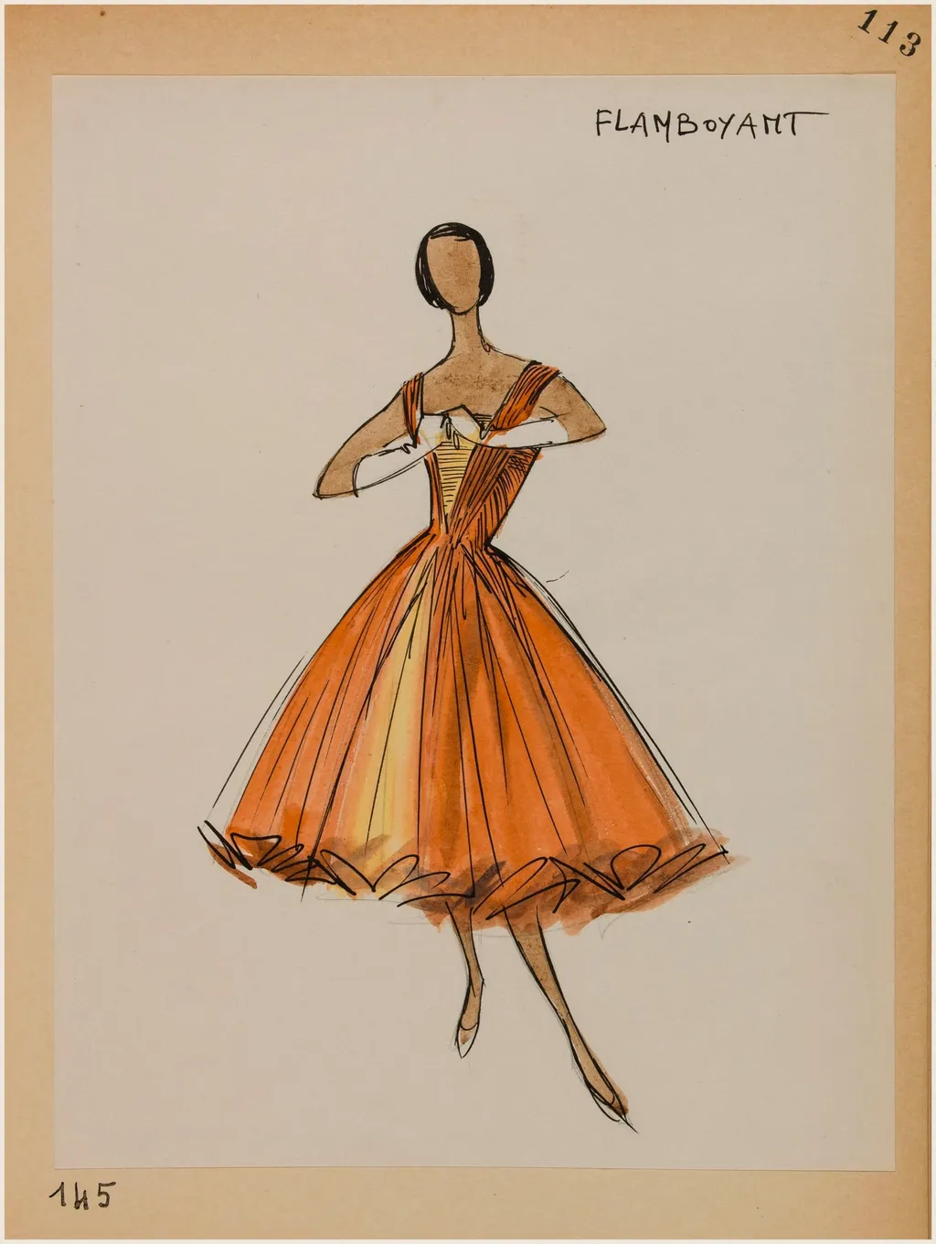 Flamboyant, by Marie-Louise Carven, 1956