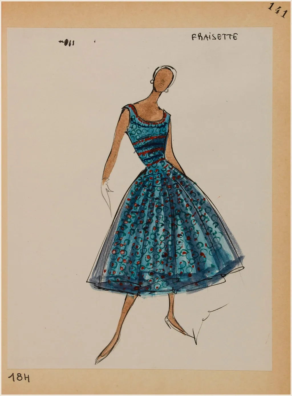 Fraisette, by Marie-Louise Carven, 1956