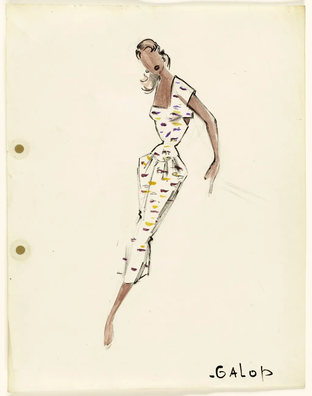 'Galop', by Marie-Louise Carven, 1951