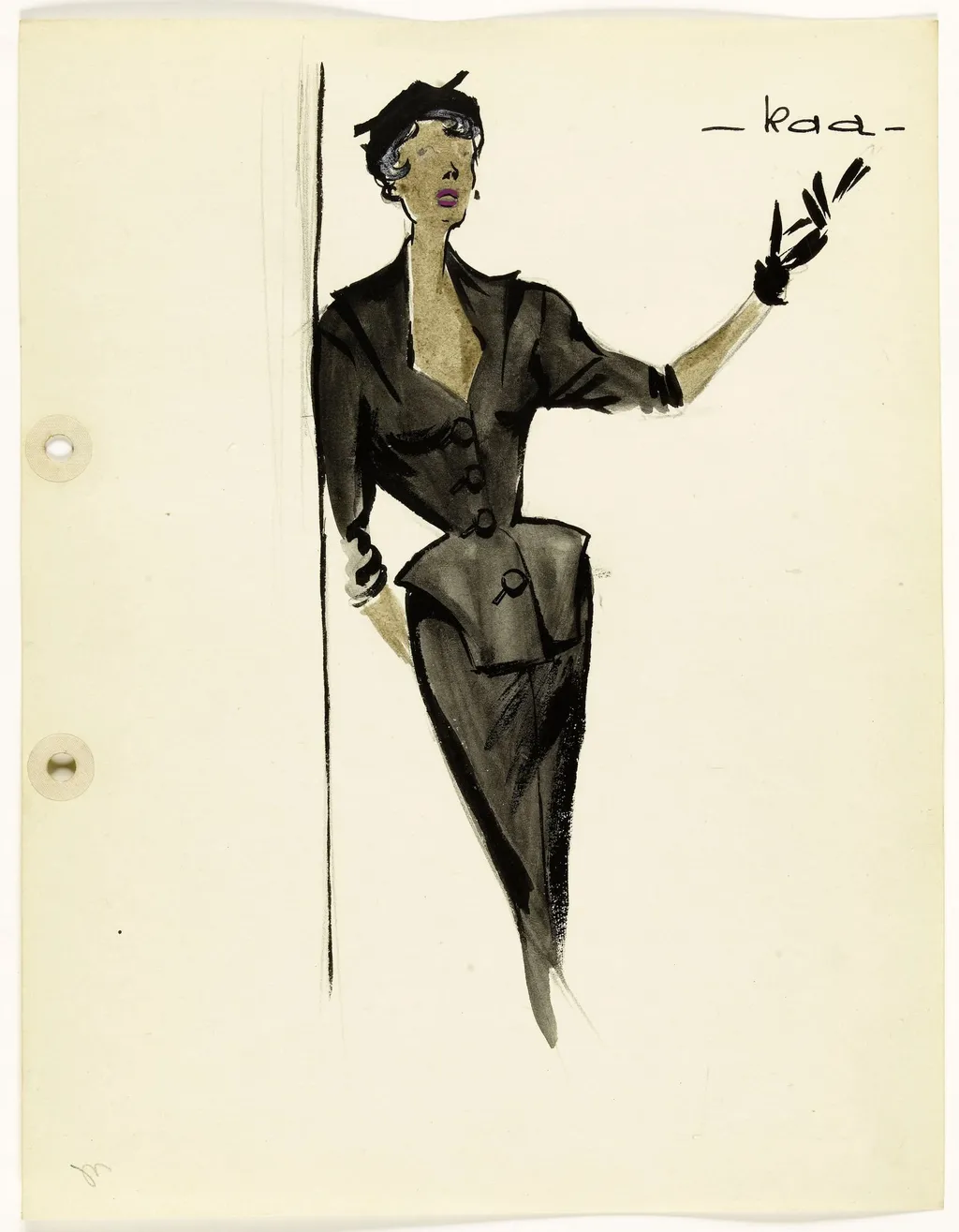 'Kaa', by Marie-Louise Carven, 1951