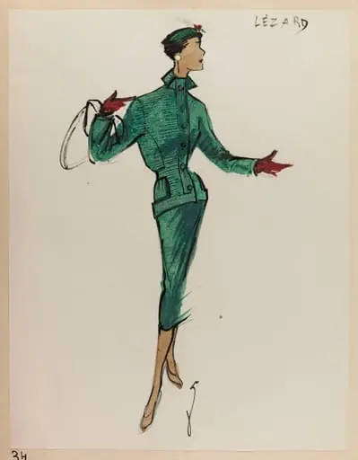 Lézard, by Marie-Louise Carven, 1952