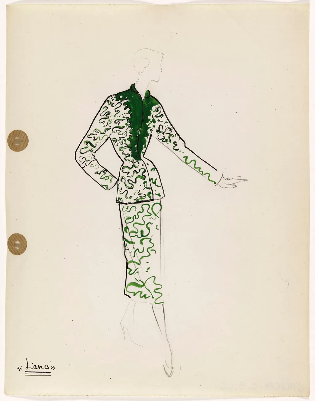 'Lianes', by Marie-Louise Carven, 1949
