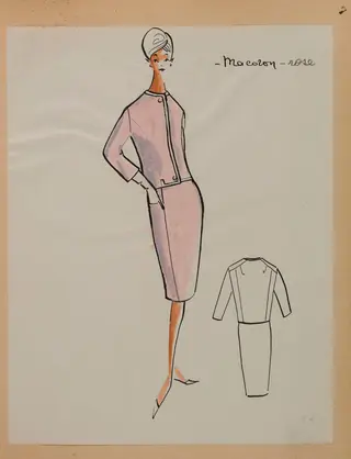 Macaron, by Marie-Louise Carven, 1958