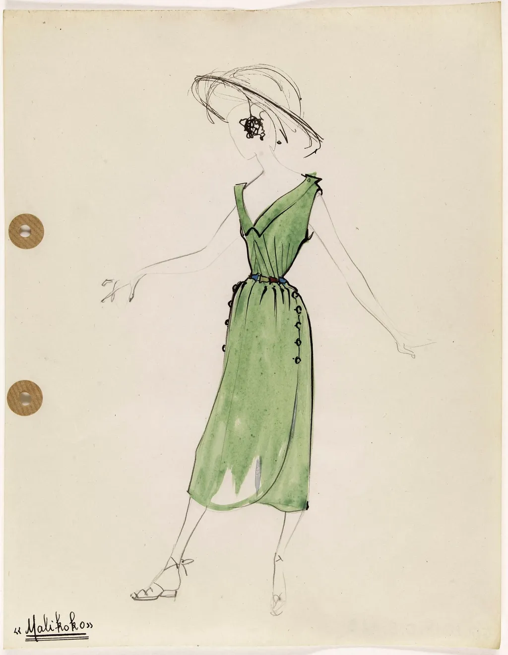 'Malikoko', by Marie-Louise Carven, 1949