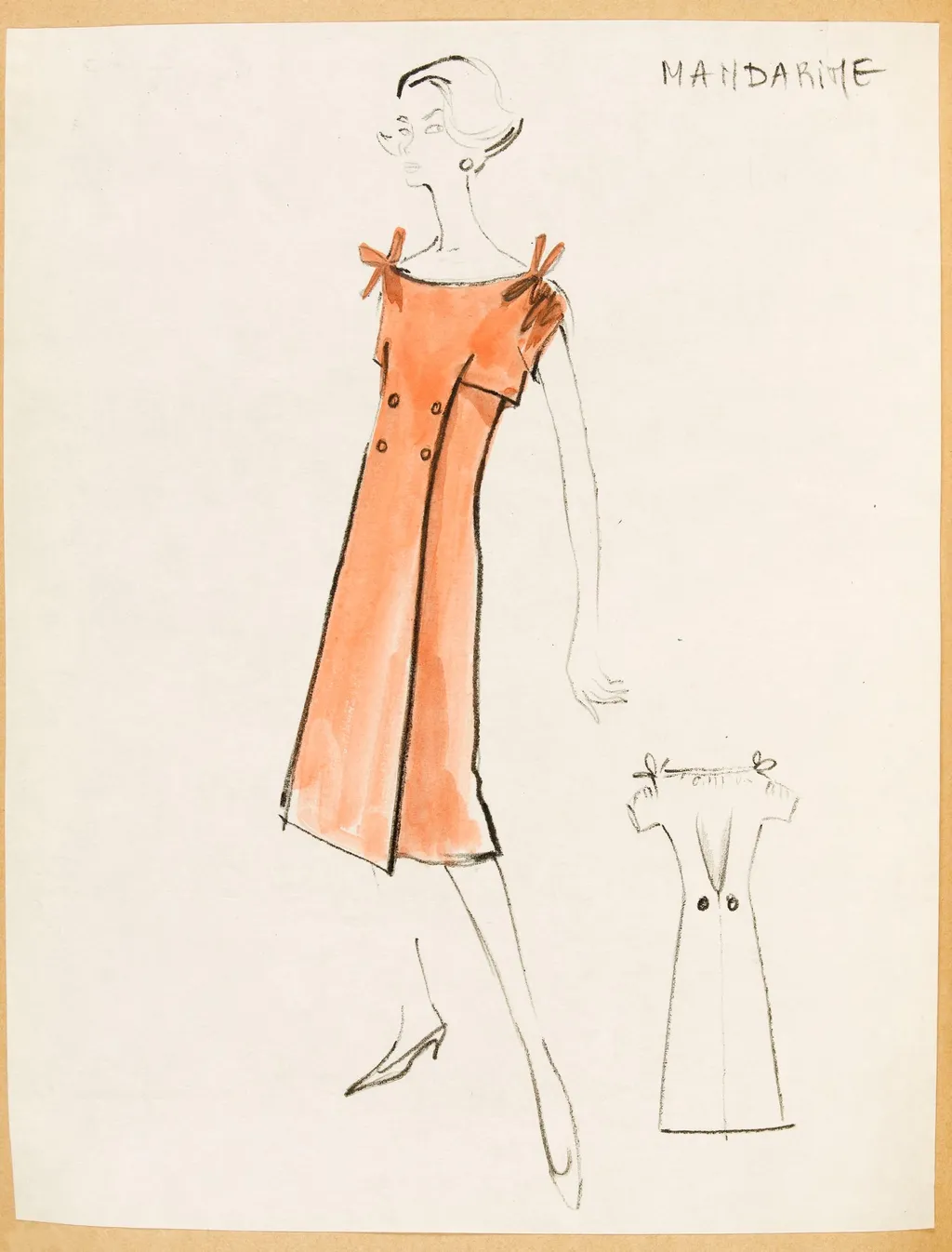 Mandarine, by Marie-Louise Carven, 1957